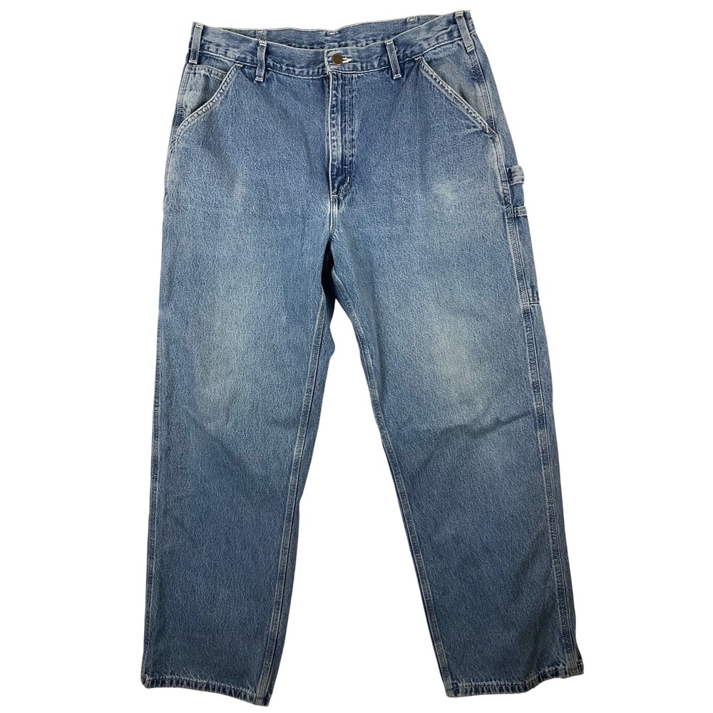 Carhartt B13DST Mens Dungaree Carpenter Jeans 36x32 (fits 35x30) Hammer‎ Loop